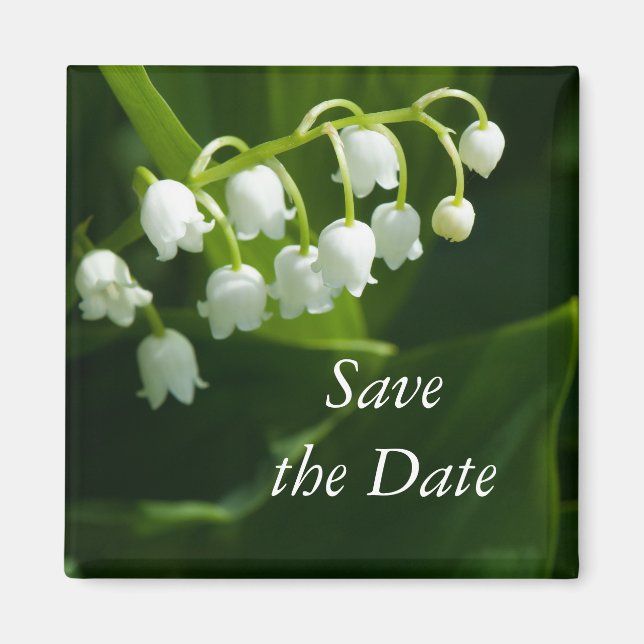 Lily of the valley-blomman magnet (Framsidan)