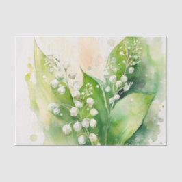LILY OF THE VALLEY blommigt decoupage papper