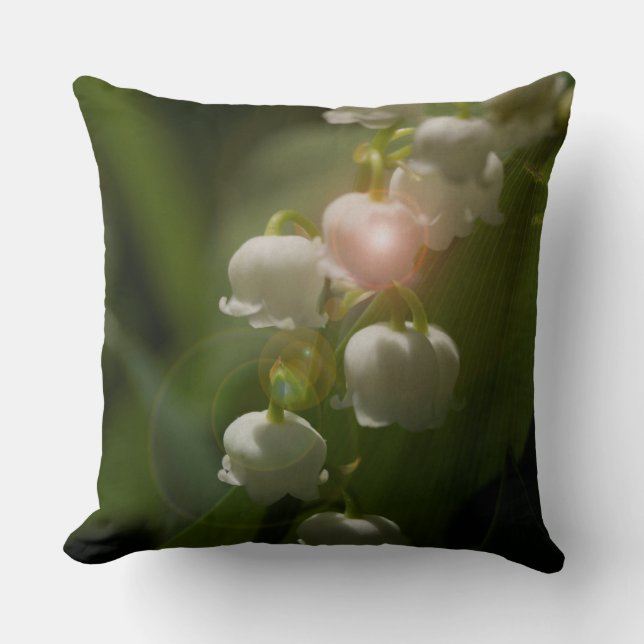 Lily of the Valley Blommigt Kudde (Framsida)