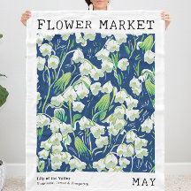 Lily of the Valley Blommigt May Birth Flower Marke