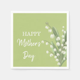 Lily of the Valley Blommigt Mors dag Pappersservett