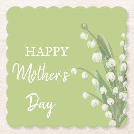 Lily of the Valley Blommigt Mors dag Underlägg Papper