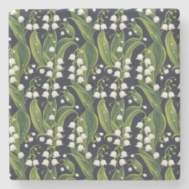 Lily of the Valley Blommigt Stone Underlägg