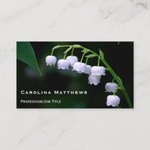 Lily of the Valley Blommigt Visitkort