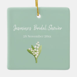 Lily Of The Valley Bouquet Bröllopsdusch  Julgransprydnad Keramik