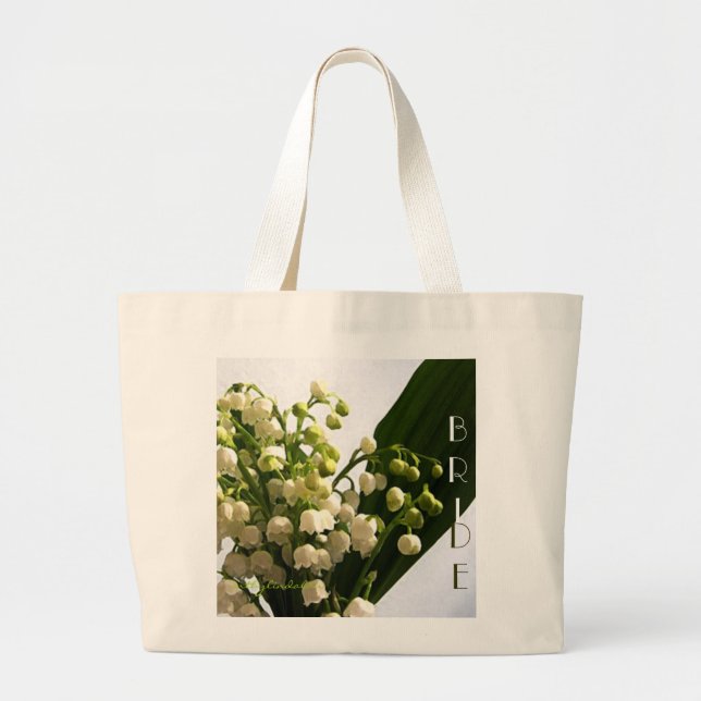 Lily of the Valley Bride's Bag Jumbo Tygkasse (Framsidan)