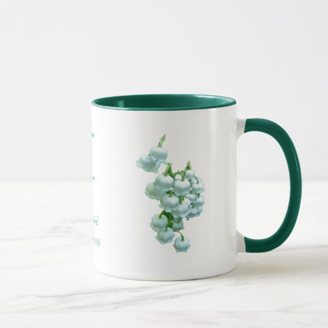 Lily of the Valley Bröllop Mugg to Personalize (Höger)