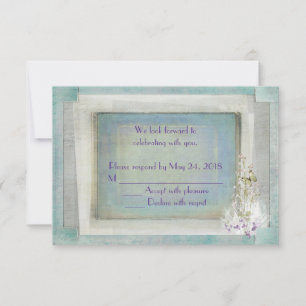 Lily of the Valley bröllop RSVP Inbjudningar
