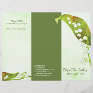 Lily of the Valley Business Tri-Fold Brochure