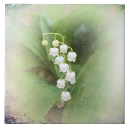 Lily of the Valley Ceramic Tile Kakelplatta