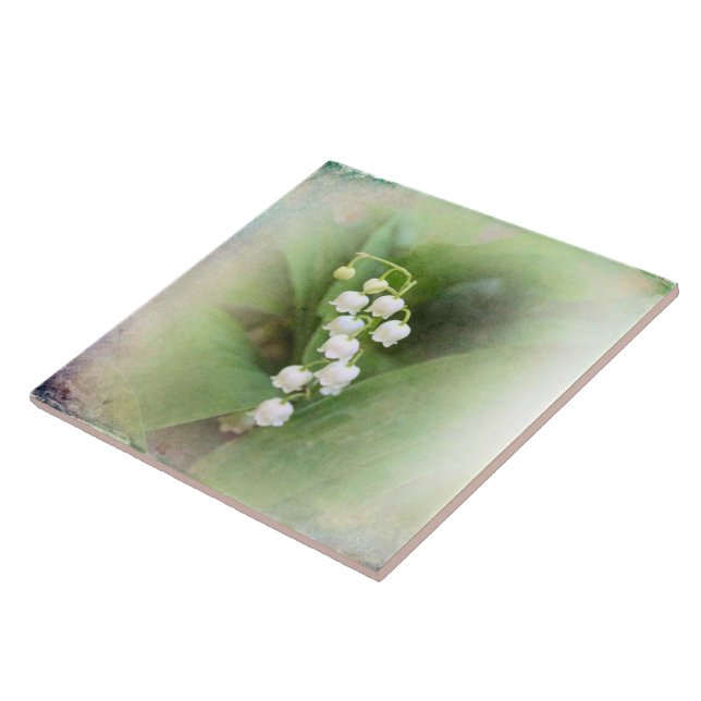 Lily of the Valley Ceramic Tile Kakelplatta (Sidan)