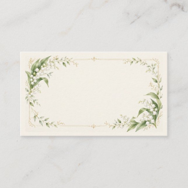 Lily of the Valley Enclosure Card Tilläggskort (Framsida)