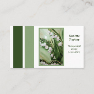 Lily of the Valley Event Planner Visitkort