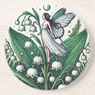 Lily of the Valley Fairy Illustration Vår Underlägg
