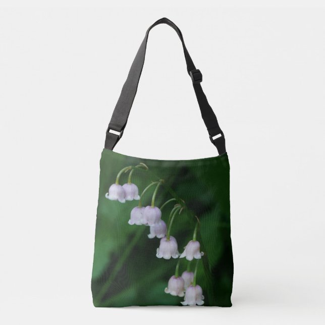 Lily-of-the-Valley Flower Crossbody Bag Axelväska (Framsida)