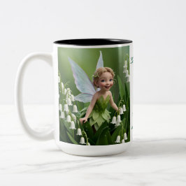Lily of the Valley Flower Fairy Två-Tonad Mugg