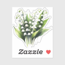 Lily of the Valley Flower Söt Garden Watercolor