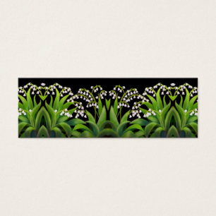 Lily of the Valley Flowers Bookmark Litet Visitkort
