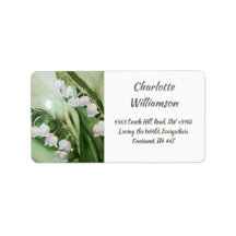 Lily of the Valley Fronds in Watercolor Adress