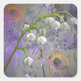 LILY OF THE VALLEY FYRKANTIGT KLISTERMÄRKE