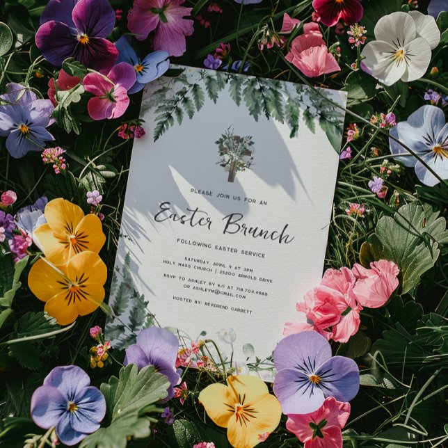 Lily of the Valley Greenery | Rustik påskkors Inbjudningar (Skapare uppladdad)