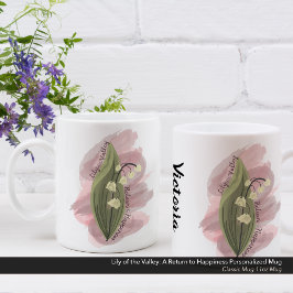 Lily of the Valley Happiness Personlig Kaffemugg