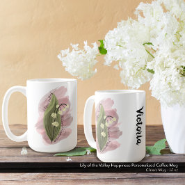 Lily of the Valley Happiness Personlig Kaffemugg