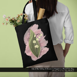 Lily of the Valley Happiness Watercolor Stil Tygkasse