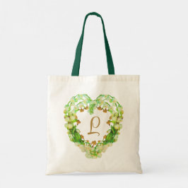 Lily-of-the-Valley Heart-Personligen Tygkasse
