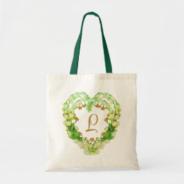Lily-of-the-Valley Heart-Personligen Tygkasse