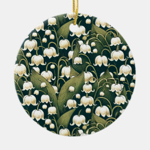 Lily of the Valley Heart Wandeans Julgransprydnad Keramik