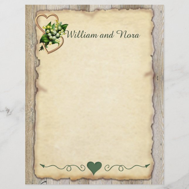 Lily of the Valley, Hearts, Old Papper, Land (Framsida)