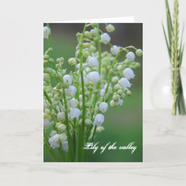 Lily of the valley helgkort