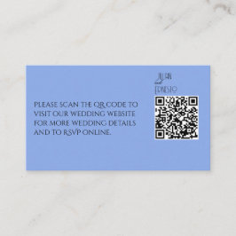 Lily of the Valley II Medium Blue Black Font Tilläggskort