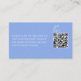 Lily of the Valley II Medium Blue White Font Tilläggskort