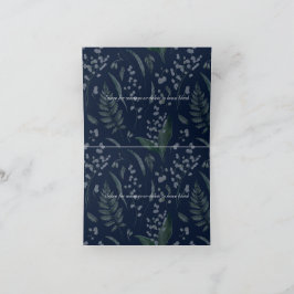 Lily of the Valley II Mörk blått Anpassningsbar Tack Kort