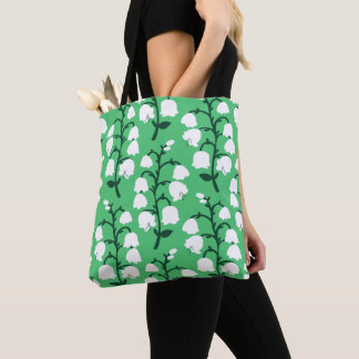 Lily of the Valley in Emerald Färg Tote Bag Tygkasse
