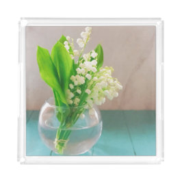 Lily of the valley in vase コースター bricka