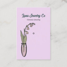 Lily of the Valley Jewelry Pin Affärskort