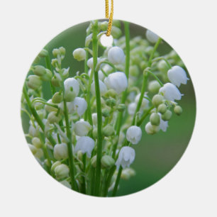 Lily of the valley julgransprydnad keramik