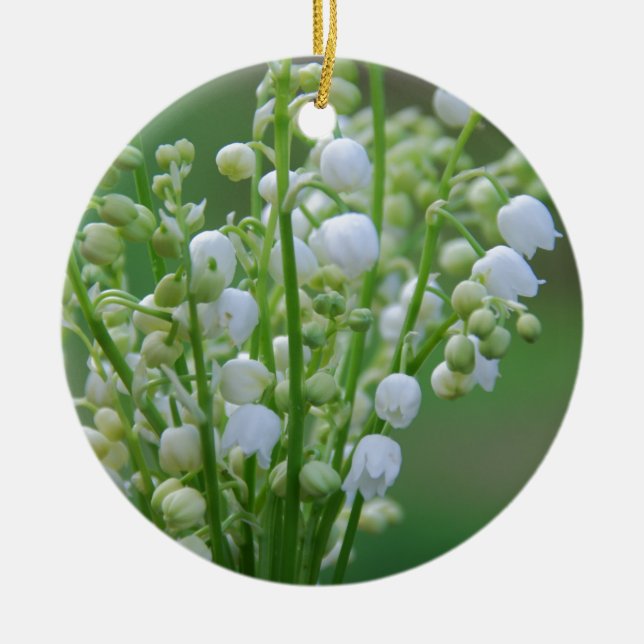 Lily of the valley julgransprydnad keramik (Framsidan)