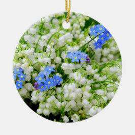 Lily of the valley julgransprydnad keramik