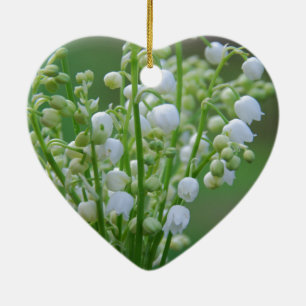 Lily of the valley julgransprydnad keramik