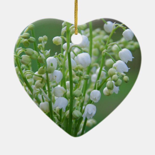 Lily of the valley julgransprydnad keramik (Baksidan)