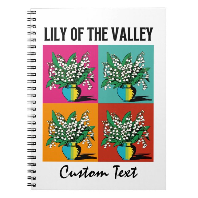 Lily of the Valley May Birth Month Flower Gardener Anteckningsbok (Framsidan)