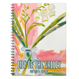 Lily of the Valley May Birth Month Flower Gardener Anteckningsbok