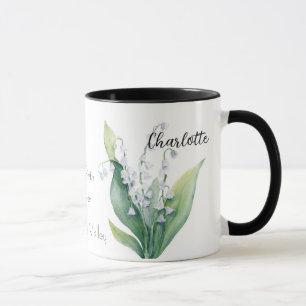 Lily of the Valley May Birth Month Flower Mugg