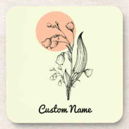 Lily of the Valley May Birth Month Flower Underlägg