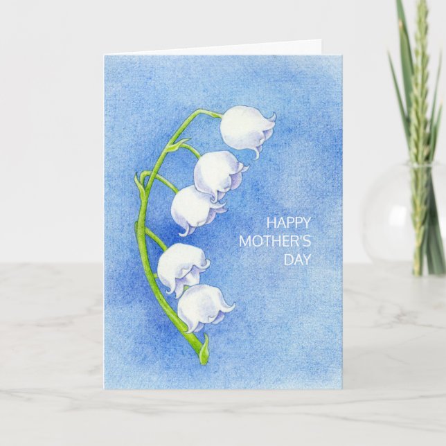 Lily of the Valley Mother's Day Card Kort (Framsida)