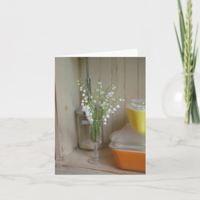 Lily of the Valley Note Card Kort (Framsida)